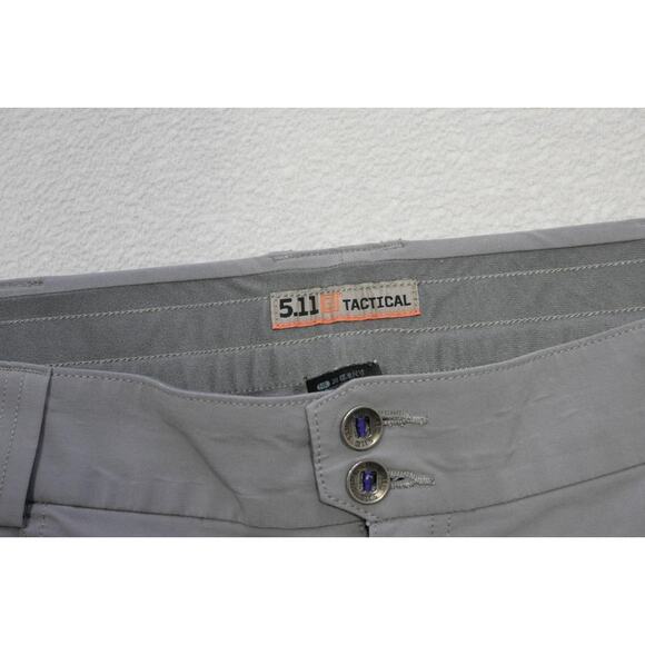 5.11 Tactical Cargo Pants Gray Poly Stretch Rugged Military Police Womens 20 R - Picture 6 of 11